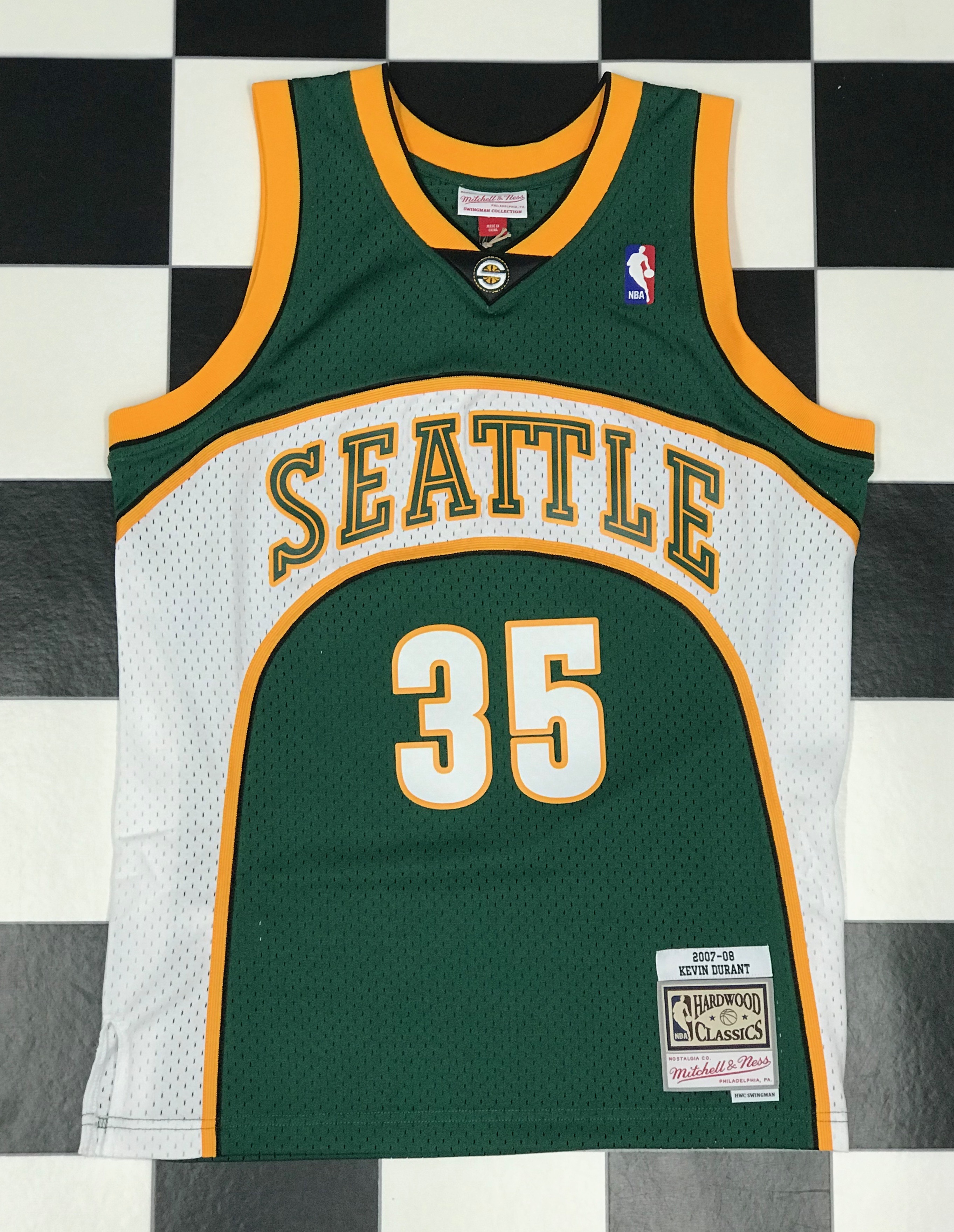 kevin durant supersonics jersey authentic